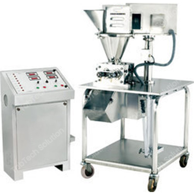 DOUBLE SIDED ROTARY TABLETING MACHINE FOR FRONT CONTROL