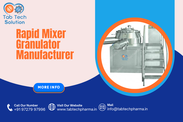 Rapid Mixer Granulator Manufacturer